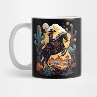 Western Cowboy Cowgirl Horse Rider Mug